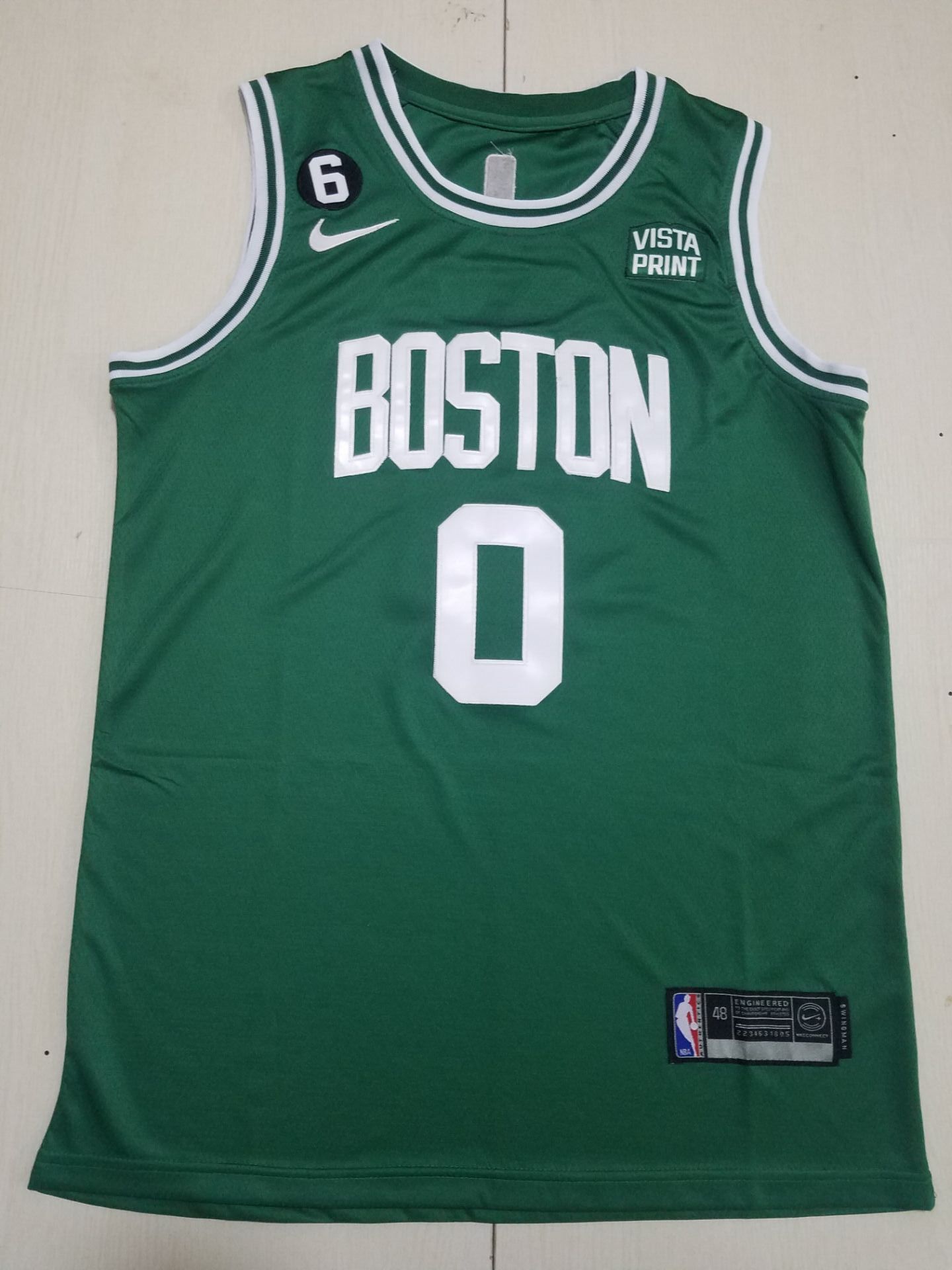 Men Boston Celtics 0 Tatum Green 2022 Nike NBA Jersey